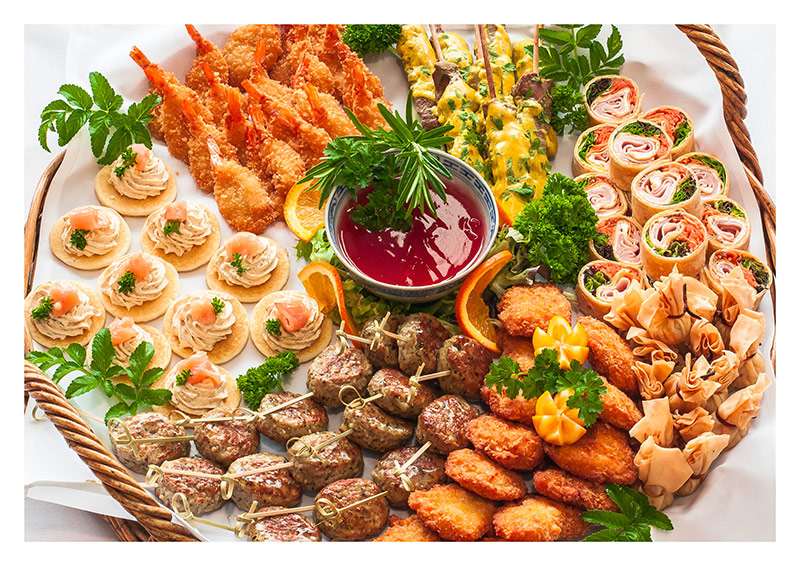 Assorted food platter